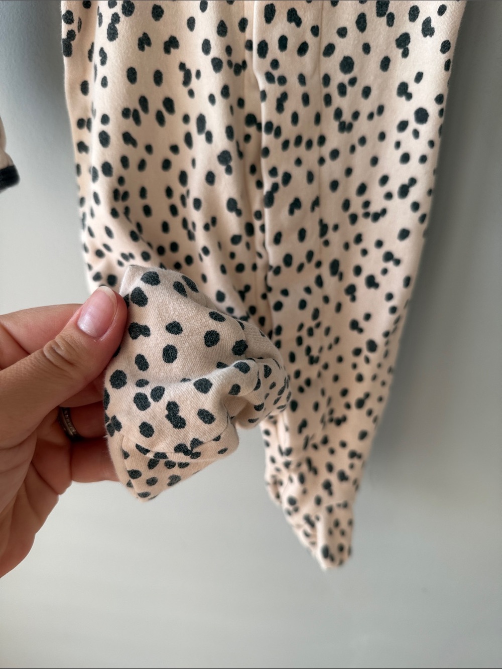Magnetic Me Spotted Footie Pajamas - Picture 4 of 8